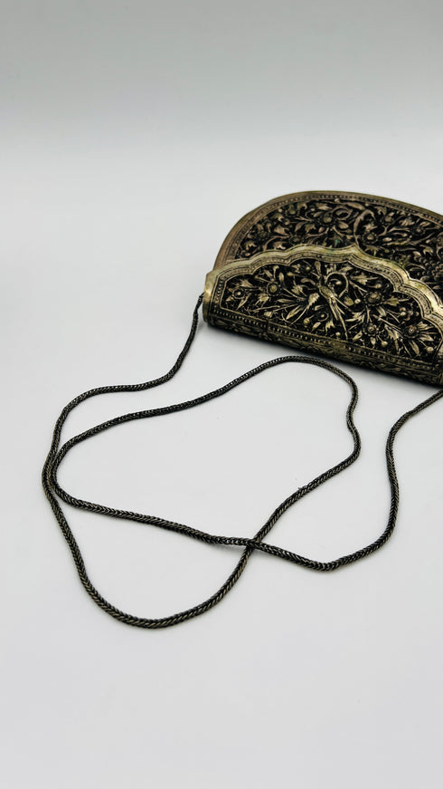 Borsa a tracolla in metallo