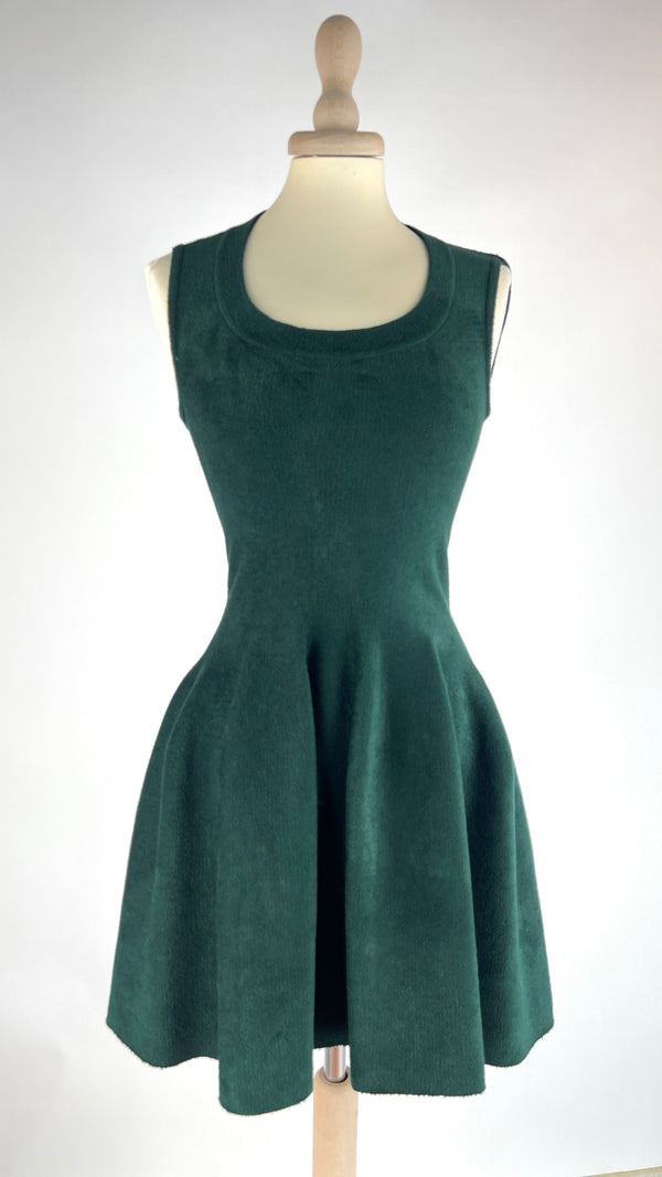 Abito corto verde smeraldo