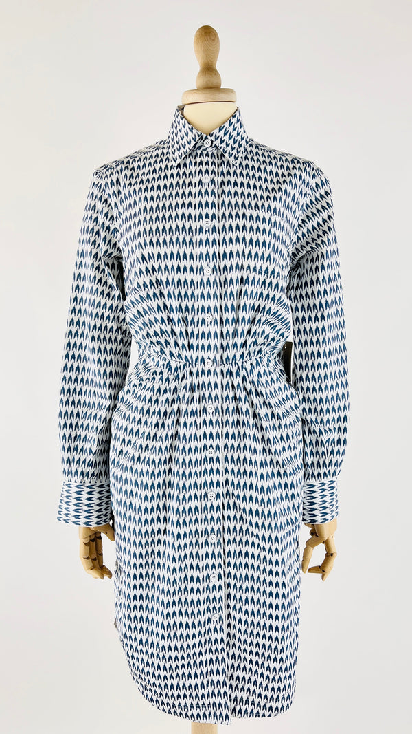 Chemisier midi in cotone stampato