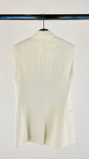 Gilet bianco doppiopetto Maison Margiela