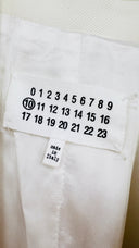 Gilet bianco doppiopetto Maison Margiela
