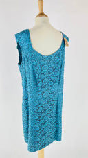Abito corto in pizzo azzurro Unsigned