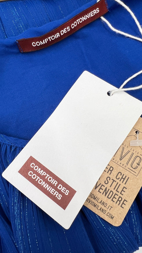 Blusa lurex blu