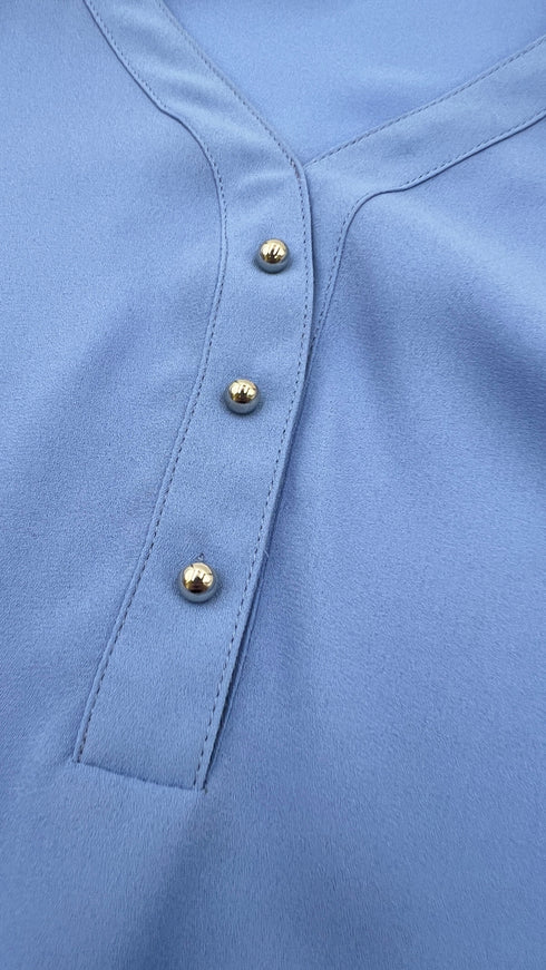 Blusa polsino plissé