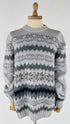 Maglione grigio Fair Isle