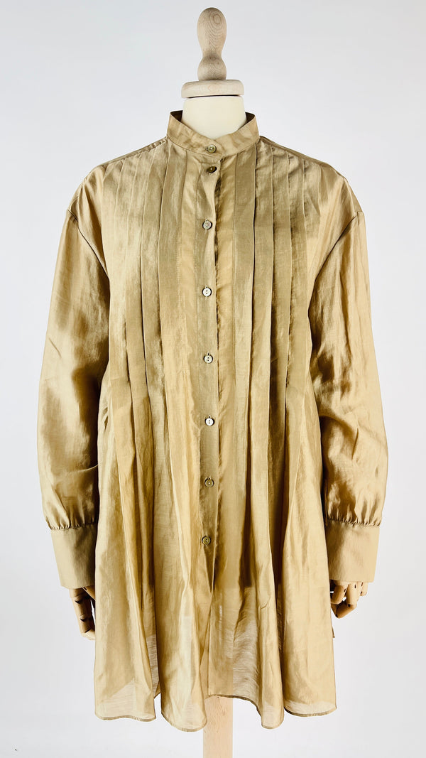 Camicia plisettata over