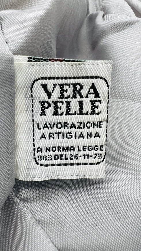 Giacca pelle cartellino