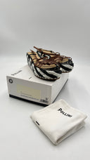 Sandali platform con suola intrecciata Pollini