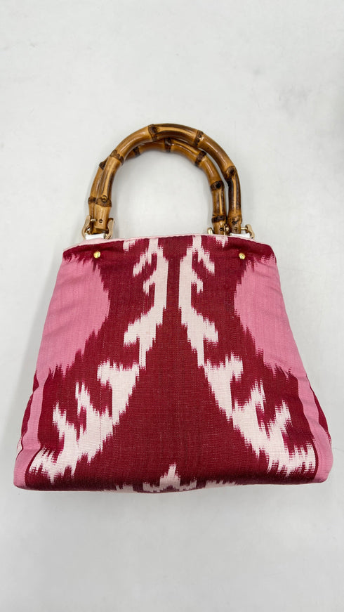 Borsa a mano manico bambù