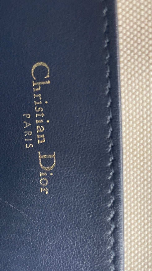 Pochette in pelle blu