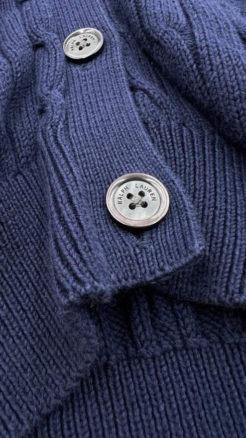 Cardigan cotone trecce