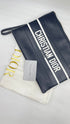 Pochette in pelle blu