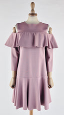 Abito midi con volant in jersey ALBERTA FERRETTI