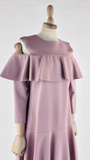Abito midi con volant in jersey ALBERTA FERRETTI