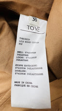 Top drappeggiato a pois Tove