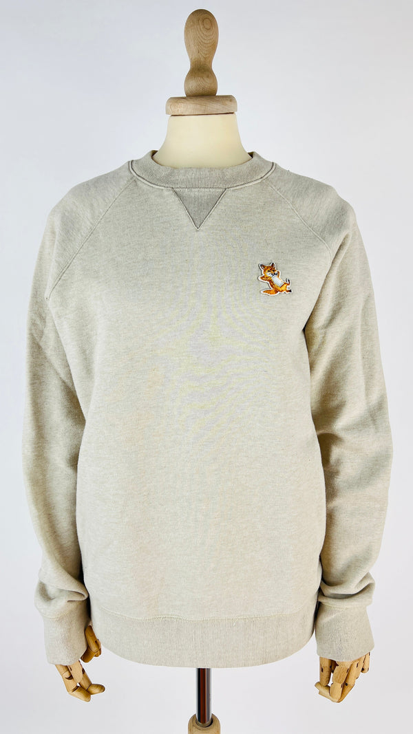 Felpa girocollo ricamata