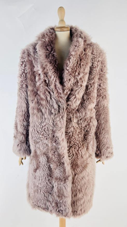 Cappotto soffice rosa antico