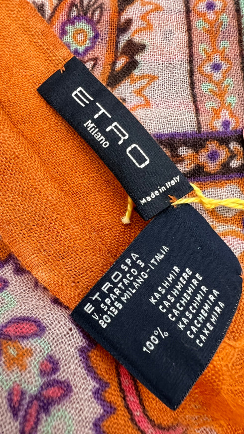 Foulard cashmere cartellino