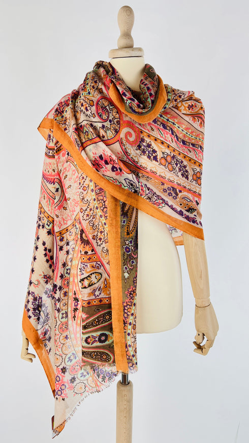 Foulard cashmere cartellino