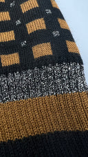 Maglia jacquard a quadri con lurex Erotokritos
