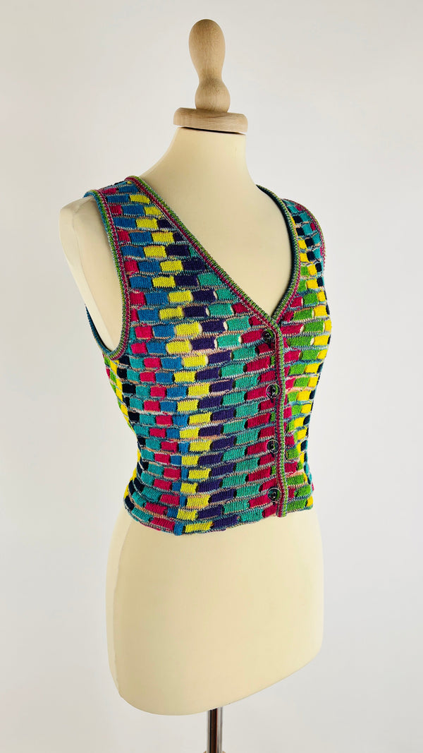 Gilet vintage multicolor