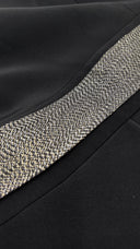 Abito midi con volant e inserti lamé MUSANI couture
