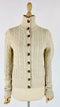 Cardigan trecce lana e cashmere