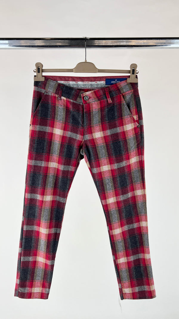 Pantaloni skinny check