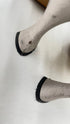 Slingback pelle e raso N.40