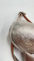 Slingback pelle e raso N.40