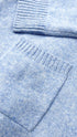 Cardigan aperto azzurro melange