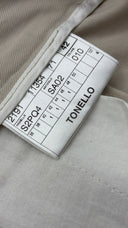 Pantaloni gamba stretta con pince e cartellino Tonello