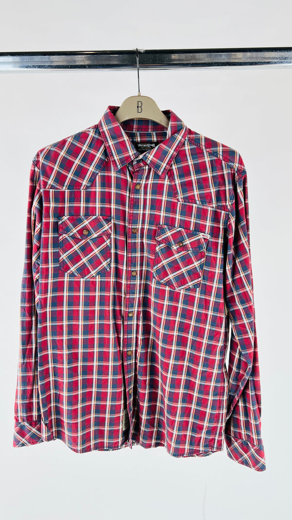 Camicia vintage western tartan