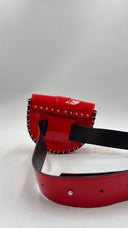 Marsupio in vernice rosso DELAFON