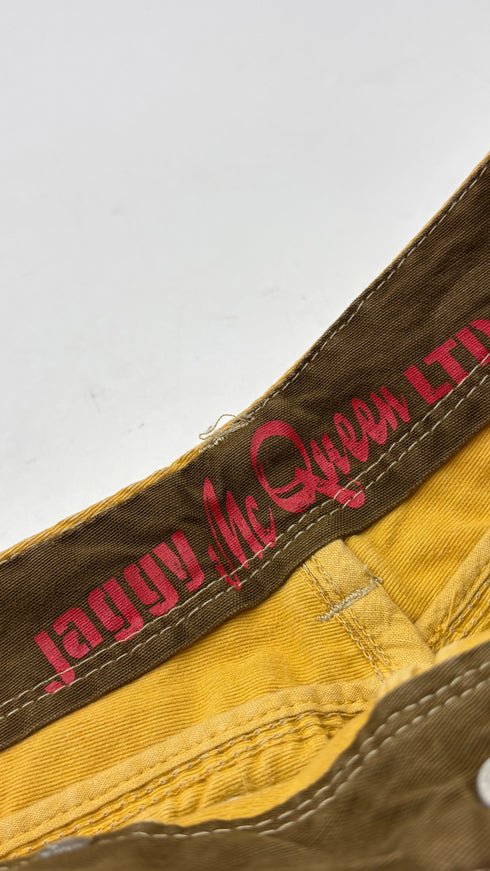 Pantaloni gamba dritta con cartellino