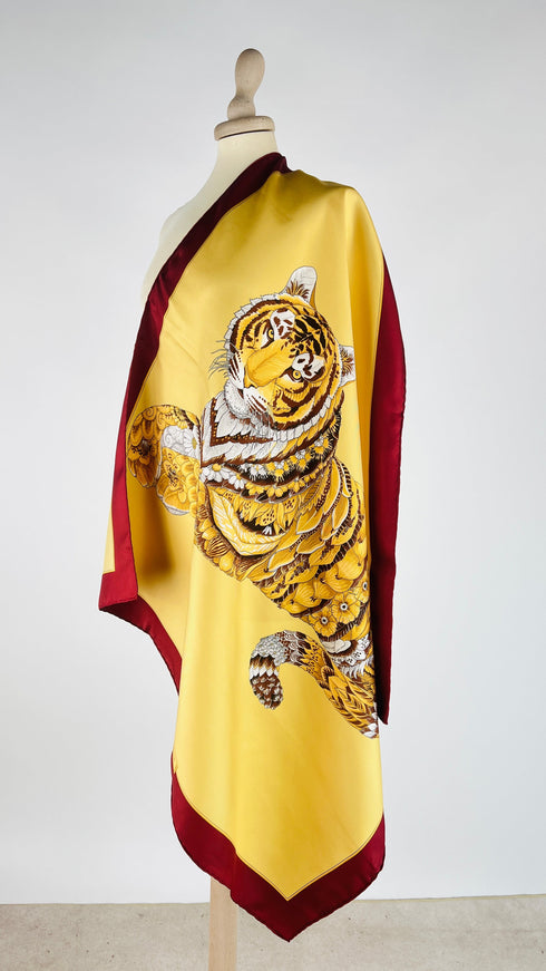 Foulard tigre in seta