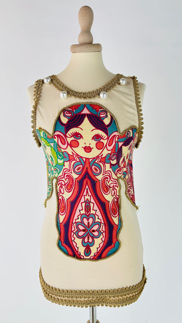 Top matrioscka e strass
