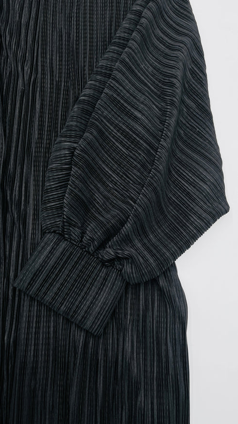 Cardigan plissettato