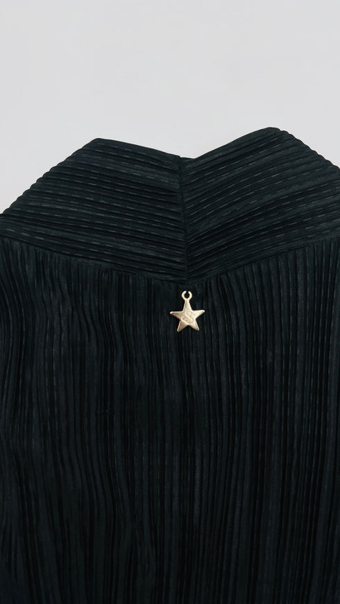 Cardigan plissettato