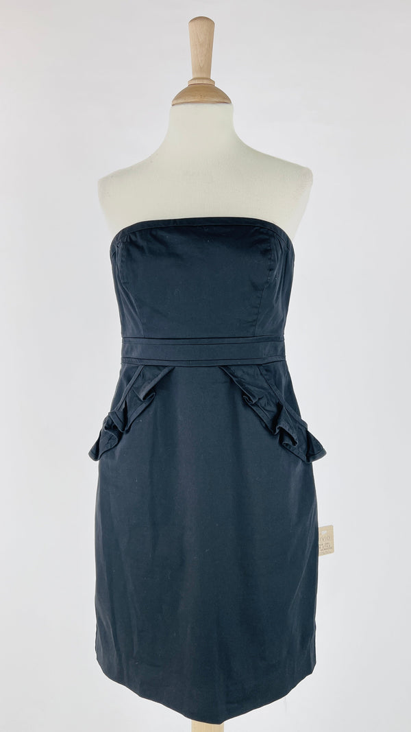 Abito corto bustier nero