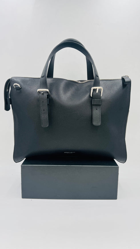 Borsa in pelle nera