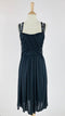 Abito midi con spalline gioiello