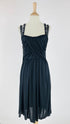 Abito midi con spalline gioiello