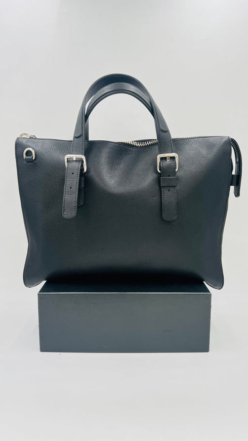 Borsa in pelle nera