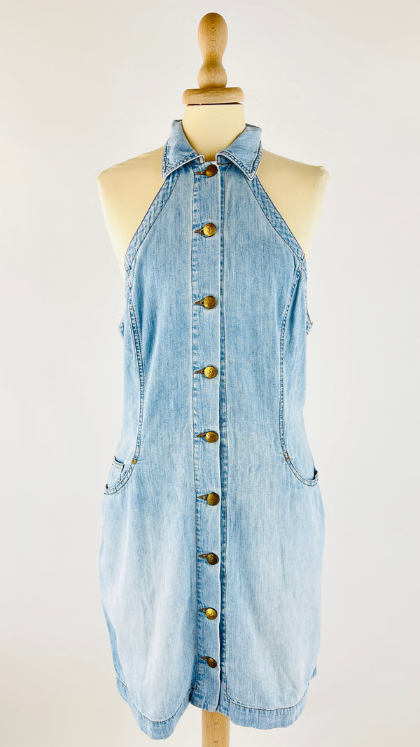 Chemisier corto in jeans