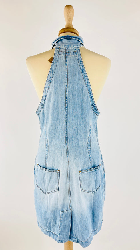 Chemisier corto in jeans