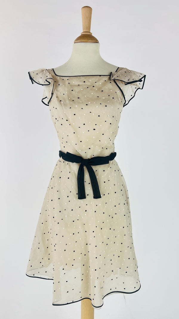 Abito midi in organza