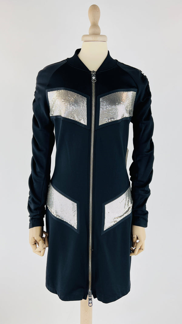 Abito felpa corto nero