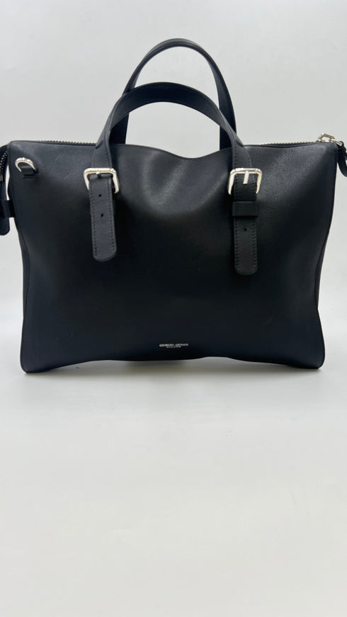 Borsa in pelle nera