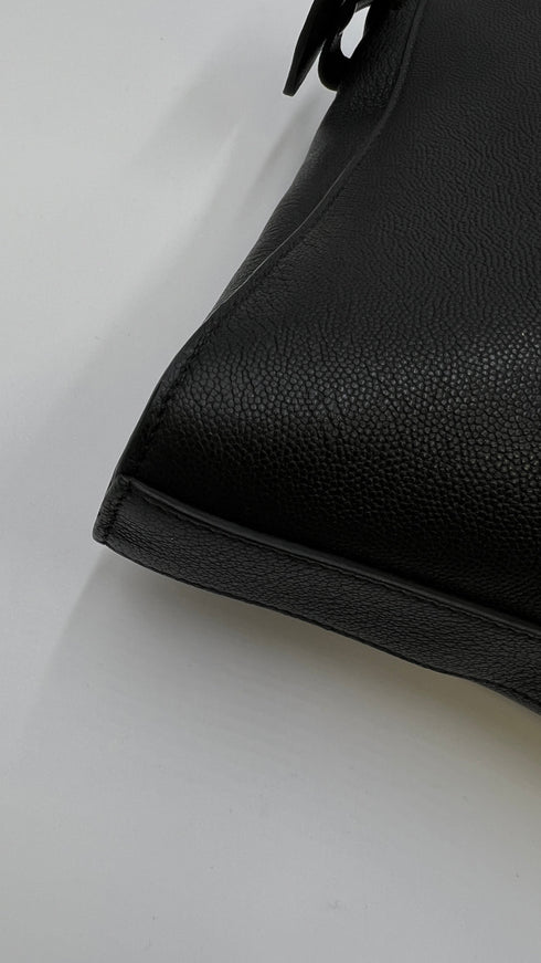 Borsa in pelle nera
